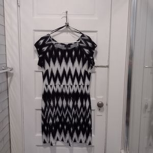 AB Studio Dress XL Black & White